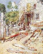 Childe Hassam Rigger's Shop at Provincetown, Mass Sweden oil painting artist